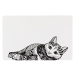 Trixie podložka pod misku Kočka - D 44 × Š 28 cm