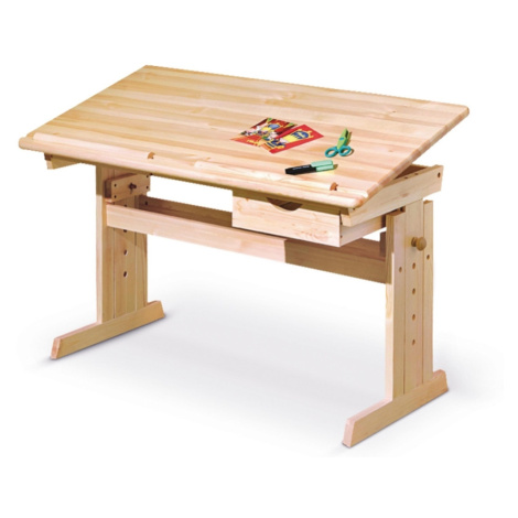 Dětský psací stůl FURUD, lakovaná borovice Halmar