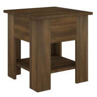 SHUMEE Konferenční stolek hnědý dub 40 × 40 × 42 cm kompozitní dřevo, 813082