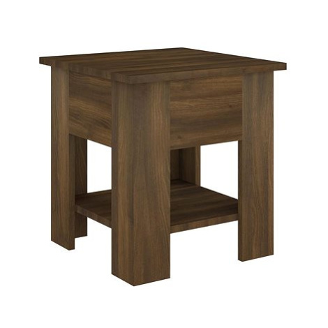 SHUMEE Konferenční stolek hnědý dub 40 × 40 × 42 cm kompozitní dřevo, 813082