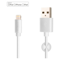 FIXED Datový a nabíjecí kabel s konektorem Lightning Bílá