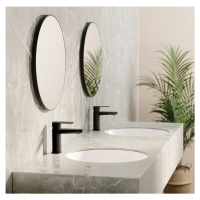 DEANTE Kulaté zrcadlo nero, závěsné, v rámu kulaté ADR_N831