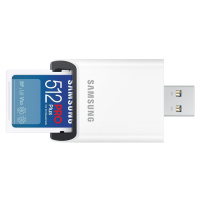 Samsung SDXC 512GB PRO PLUS + USB adaptér MB-SD512SB/WW Modrá