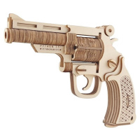 Woodcraft Dřevěné 3D puzzle Revolver M19