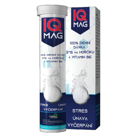 IQ Mag Hořčík 375 mg + vitamin B6 20 šumivých tablet