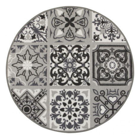 Protiskluzový koberec Patchwork šedý