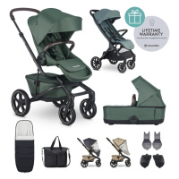 EASYWALKER Kočárek kombinovaný Jimmey Pine Green XXL RWS + Jackey XL Forest Green