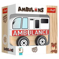 TREFL Dřevěné autíčko Ambulance