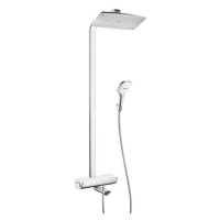 Sprchový systém Hansgrohe Raindance E na stěnu s vanovým termostatem bílá/chrom 27113400