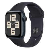 Apple Watch SE 40mm Temně inkoustový hliník s temně inkoustovým sportovním řemínkem - S/M