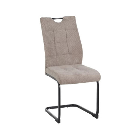 Jídelní židle Bruggy, béžová látka/látka v optice kůže Asko