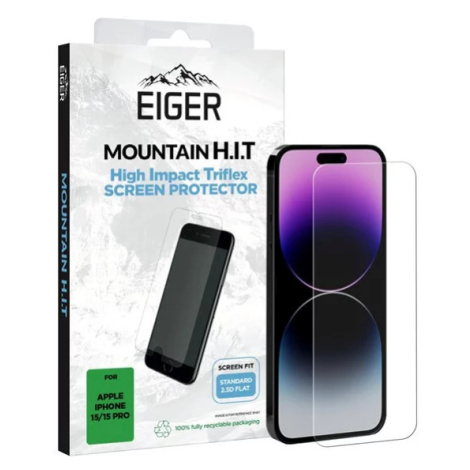 Ochranné sklo Eiger Mountain H.I.T. Screen Protector (1 Pack) for Apple iPhone 15 / 15 Pro Eiger Glass