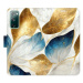 iSaprio flip pouzdro GoldBlue Leaves pro Samsung Galaxy S20 FE