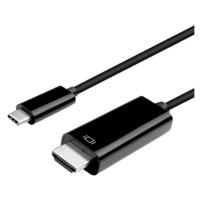 Datový kabel Winner USB-C/HDMI, 3m, černá