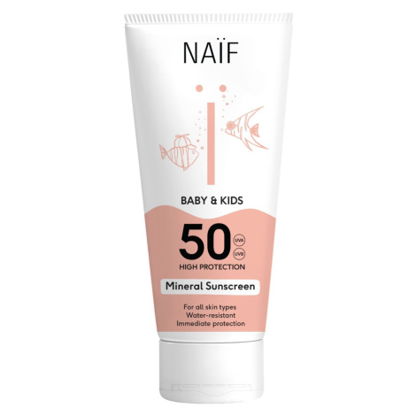 NAIF Ochranný krém na opalování pro děti a miminka SPF50 100 ml