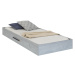 Studentská postel 100x200cm s přistýlkou lincoln - dub/dub modrá/tmavě