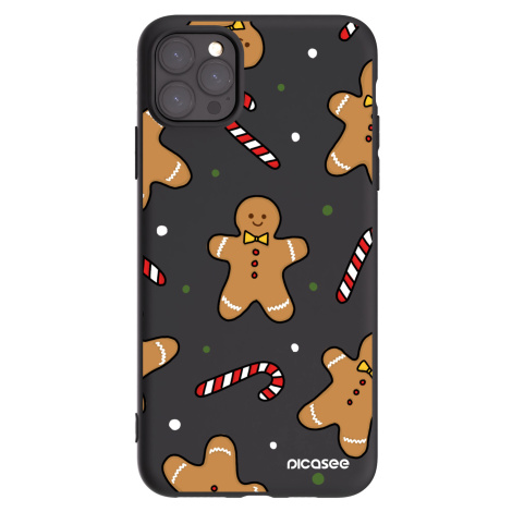 Silikonový černý obal pro Apple iPhone 11 Pro Max - Gingerbread