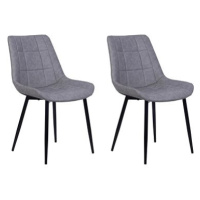 Sada dvou šedých židlí MELROSE, 120037