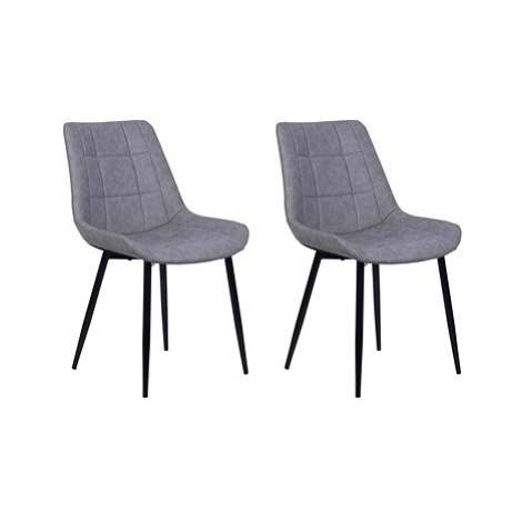 Sada dvou šedých židlí MELROSE, 120037 BELIANI