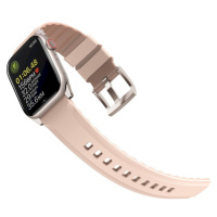 UNIQ Linus AiroSoft silikonový řemínek Apple Watch 42/41/40/38mm růžový