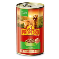 Propesko konzerva pro psy s jehněčím a kuřecím v omáčce 2 × 1240 g