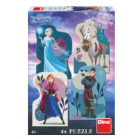 Puzzle Frozen: Přátelství 4x54 dílků