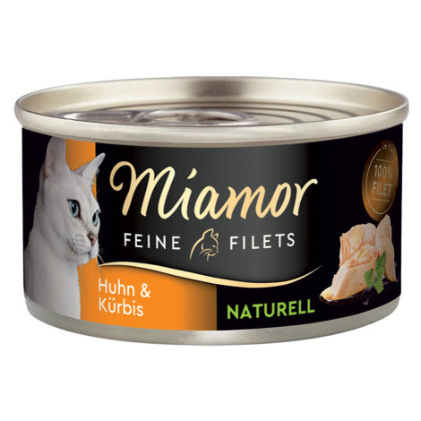 Balení na zkoušku Miamor Feine Filets Naturelle 12 x 80 g - kuře & dýně