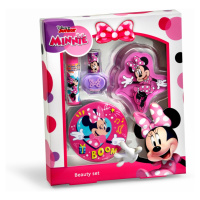 Disney Minnie Beauty Balzám na rty a lak na nehty dárkový set se zrcadlem