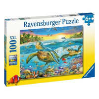 Ravensburger Puzzle - Plavání s vodními želvami 100 dílků