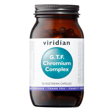 Viridian G.T.F. Chromium Complex (Komplex zinku, ALA a chromu) 90 kapslí