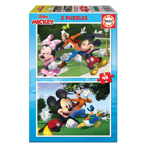 Puzzle Mickey&Friends Educa 2 x 48 dílků od 4 let