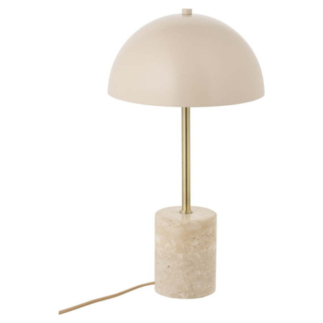 Béžová stolní lampa s kovovým stínidlem (výška 45 cm) Sheffield – House Nordic