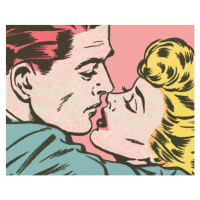 Fotografie Couple Kissing, CSA-Printstock, 40 × 30 cm