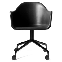 Výprodej Audo Copenhagen designové židle Harbour Dining Chair with Castors (kůže Dakar - odstín 