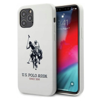Us Polo USHCP12MSLHRWH iPhone 12/12 Pro 6,1 bílá/bílá Silicone Collectio