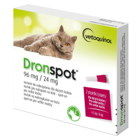 DRONSPOT 96 mg/24 mg spot-on pro velké kočky 2x 1,12 ml