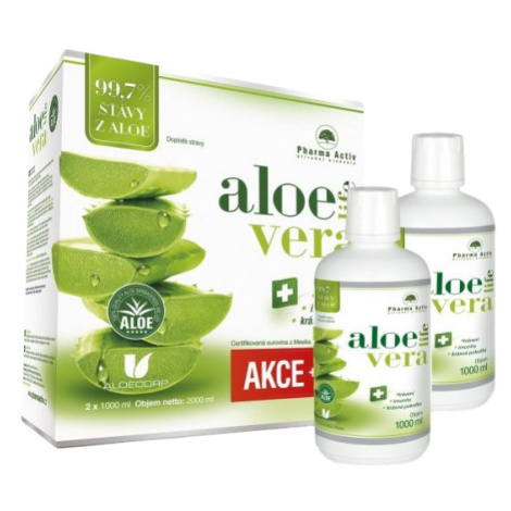 PHARMA ACTIV AloeVeraLife šťáva z aloe 99.7% 2 x 1000 ml