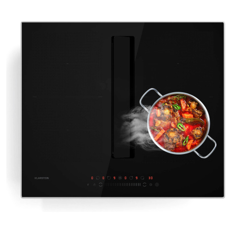 Klarstein Chef-Fusion Prime Down Air System, 2 v 1, indukční varná deska + digestoř, výkonný