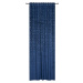 Dekorační vzorovaný závěs s poutky s tunýlkem SANSO modrá 140x260 cm (cena za 1 kus) MyBestHome