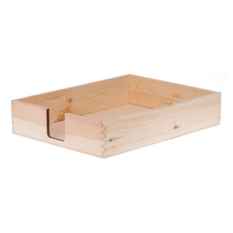 FK Dřevěná krabička vnitřní rozměr pro A4 - 23,2x32x5, Přírodní