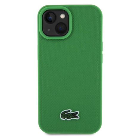 Lacoste Iconic Petit Pique Woven Logo Magsafe kryt iPhone 15 zelený