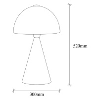 Opviq Stolní lampa Dodo 5051, výška 52cm, černá
