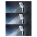 Hansa 84380133 - Set sprchové hlavice, 3 proudy, držáku a hadice, světle šedá/chrom