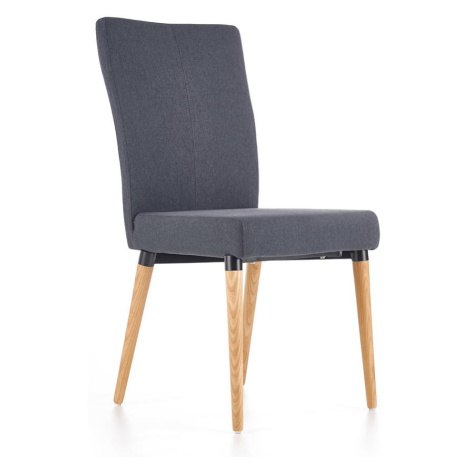 Židle K273 látka/dřevo tmavě šedá 45x60x95 BAUMAX