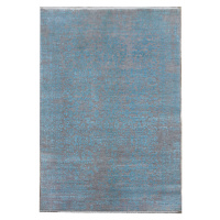 Diamond Carpets koberce Ručně vázaný kusový koberec Diamond DC-JK 1 Silver/light blue - 245x305 