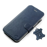 Flipové pouzdro na mobil Xiaomi Redmi 9A - Modré - kožené - Blue Leather