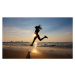 Fotografie Asian female running on the beach, Sutthichai Supapornpasupad, 40x24.6 cm