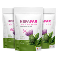 Hepafar čaj na čištění jater 1+2 ZDARMA - účinná detoxikace jater s Liver Cleanse Tea. 3x 20 čaj