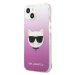 Karl Lagerfeld KLHCP13SCTRP hard silikonové pouzdro iPhone 13 Mini 5.4" pink Choupette Head