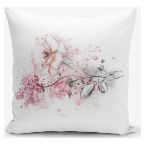 Povlak na polštář s příměsí bavlny Minimalist Cushion Covers Ogea Flower Leaf, 45 x 45 cm